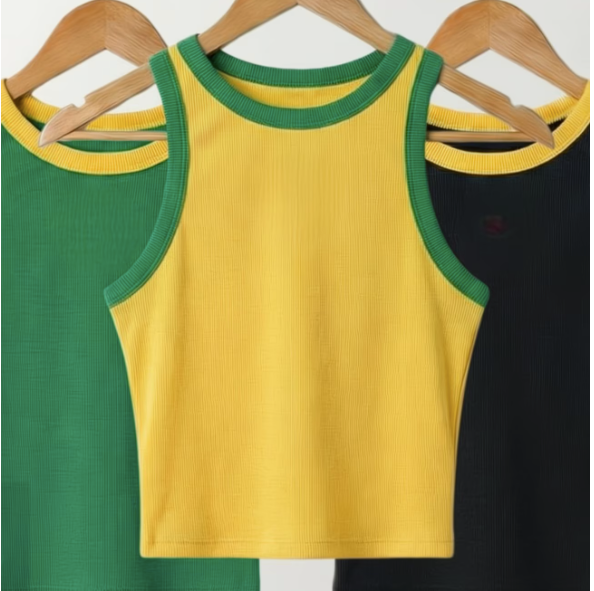  Regatas Cropped do Brasil Feminina Ribana Copa