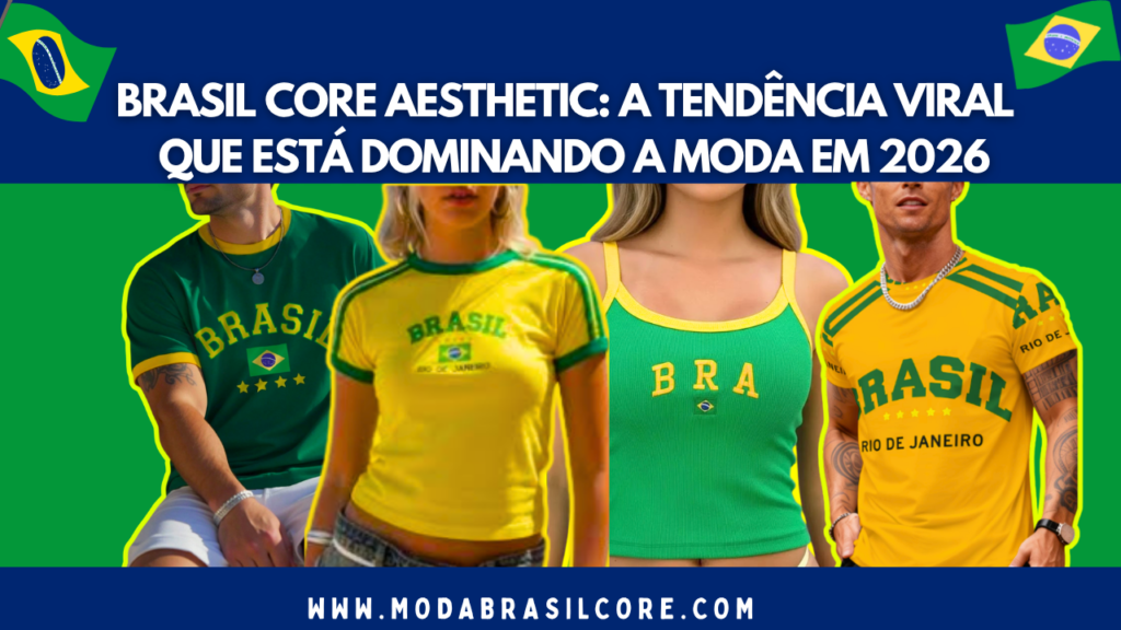 Camisas e Tops do Brasil tendencia Brasilcore