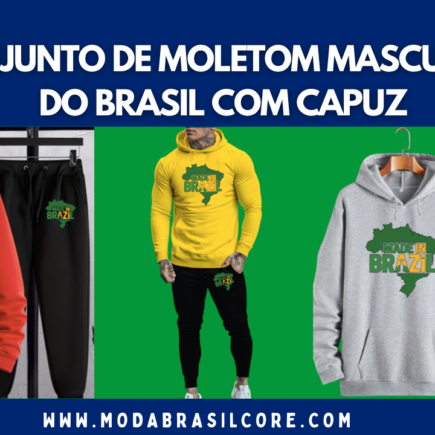 Conjunto de Moletom Masculino do Brasil com Capuz Outono/Inverno: O Look Estiloso que Está Dominando 2026