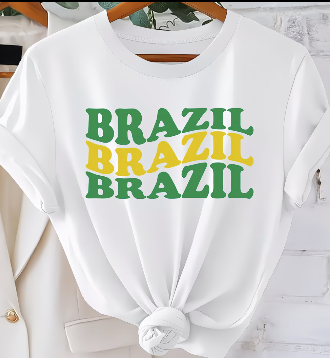 Camisa de amarra do Brasil 