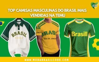 Top Camisas Masculinas do Brasil Mais Vendidas na Temu