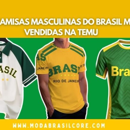 Top Camisas Masculinas do Brasil Mais Vendidas na Temu