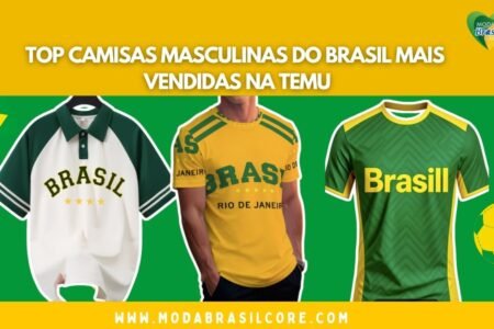 Top Camisas Masculinas do Brasil Mais Vendidas na Temu