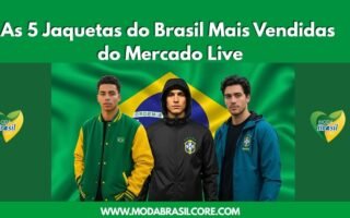 tres jovens homens usando Jaquetas do Brasil Mais Vendidas Masculino do Mercado Live