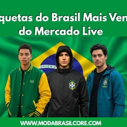 tres jovens homens usando Jaquetas do Brasil Mais Vendidas Masculino do Mercado Live