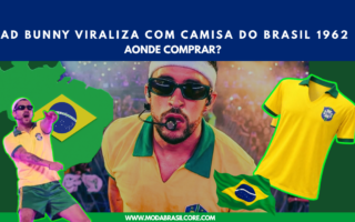 Bad Bunny usa camisa retrô do Brasil da Copa de 1962: preço, onde comprar no Mercado Livre e Amazon