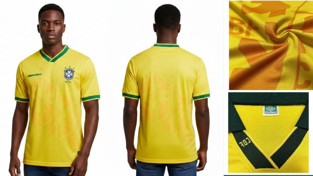 Camisa Brasil 1994 Tetracampeonato amarela