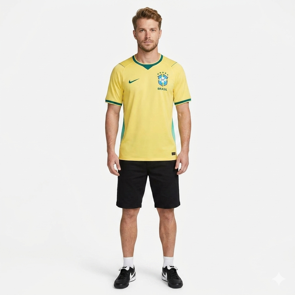 Camisa Brasil Nike 2026
Torcedor Pro Masculina  Amarelo e Verde