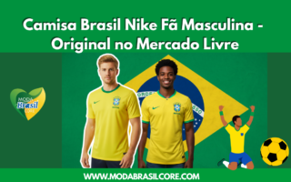 Homens usando Camisa Brasil Nike 2026/27 Fã Masculina Produto Original no Mercado Livre