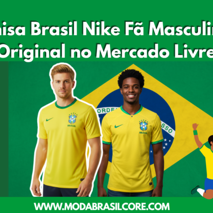 Homens usando Camisa Brasil Nike 2026/27 Fã Masculina Produto Original no Mercado Livre