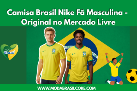 Homens usando Camisa Brasil Nike 2026/27 Fã Masculina Produto Original no Mercado Livre