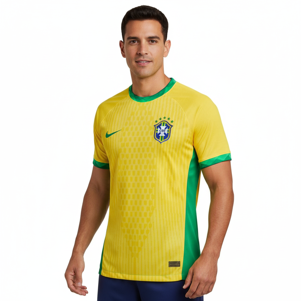 Homem Camiseta Time Brasil 10 Masculina Torcedor Sportiza