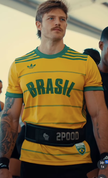 imagem de instagram atleta Kaique Cerveny  a camisa do Brasil adidas amarela