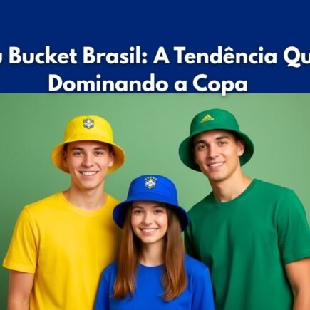 jovens usando o Chapéu Bucket Unissex Copa do Mundo Brasil