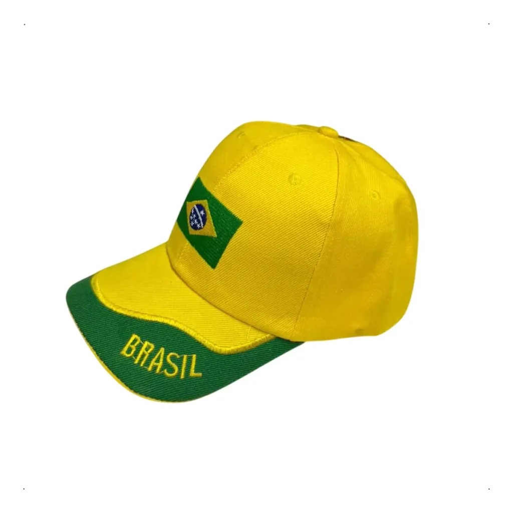 Boné Seleção Brasil Bandeira Copa Do Mundo Aba Curva Unissex- mercado livre
