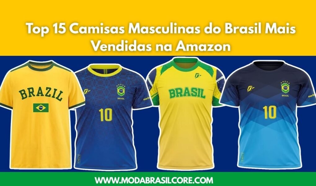 Camisas Masculinas do Brasil Mais Vendidas na Amazon