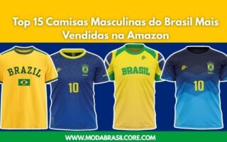 Camisas Masculinas do Brasil Mais Vendidas na Amazon