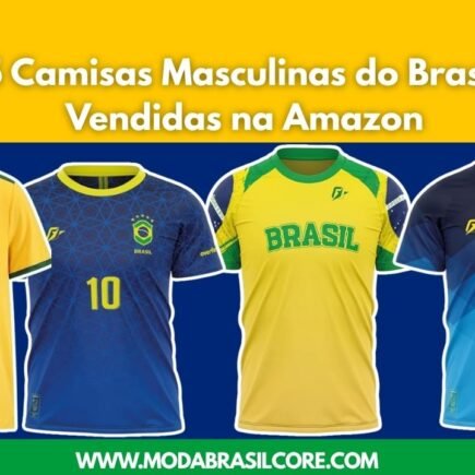 Camisas Masculinas do Brasil Mais Vendidas na Amazon