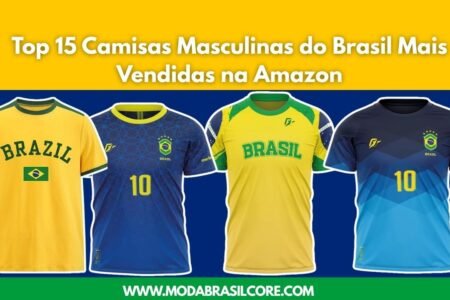 Camisas Masculinas do Brasil Mais Vendidas na Amazon