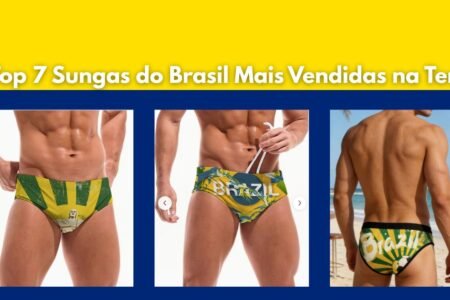 homens usando as Sungas do Brasil Mais Vendidas na Temu