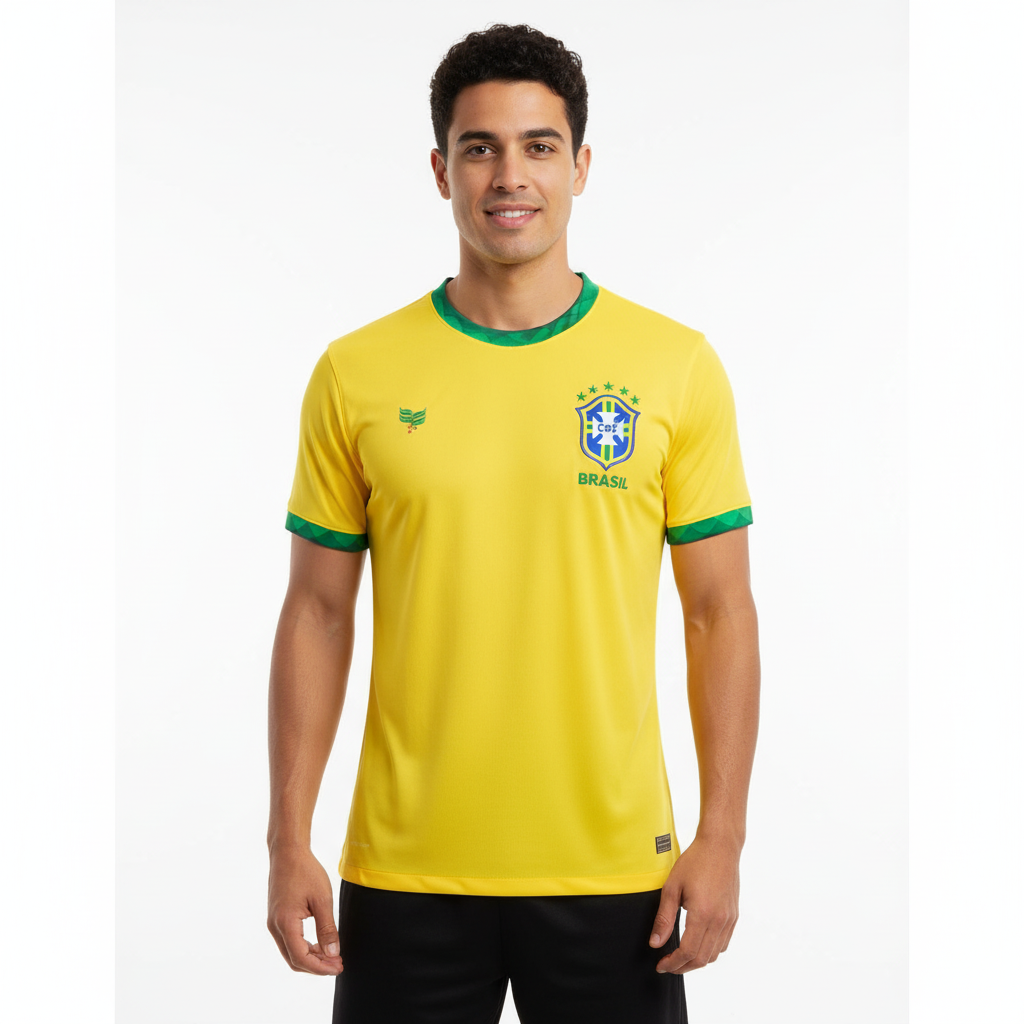 Homem com Camisa amarela  Retro Brasil 1982