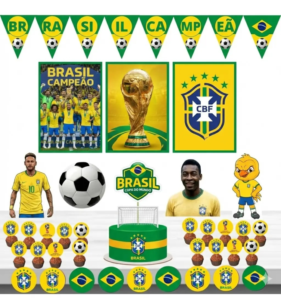 Kit Festa Brasil Copa do Mundo do brasil