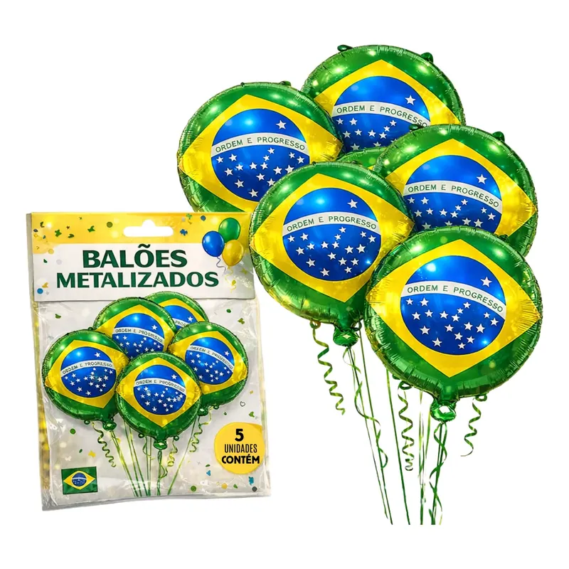 kit balōes  metalizados do brasil 