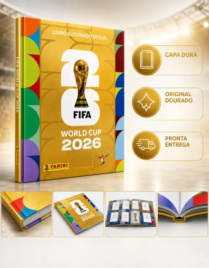  álbum copa do mundo amazon,  álbum fifa 2026 original, álbum de figurinhas panini 2026