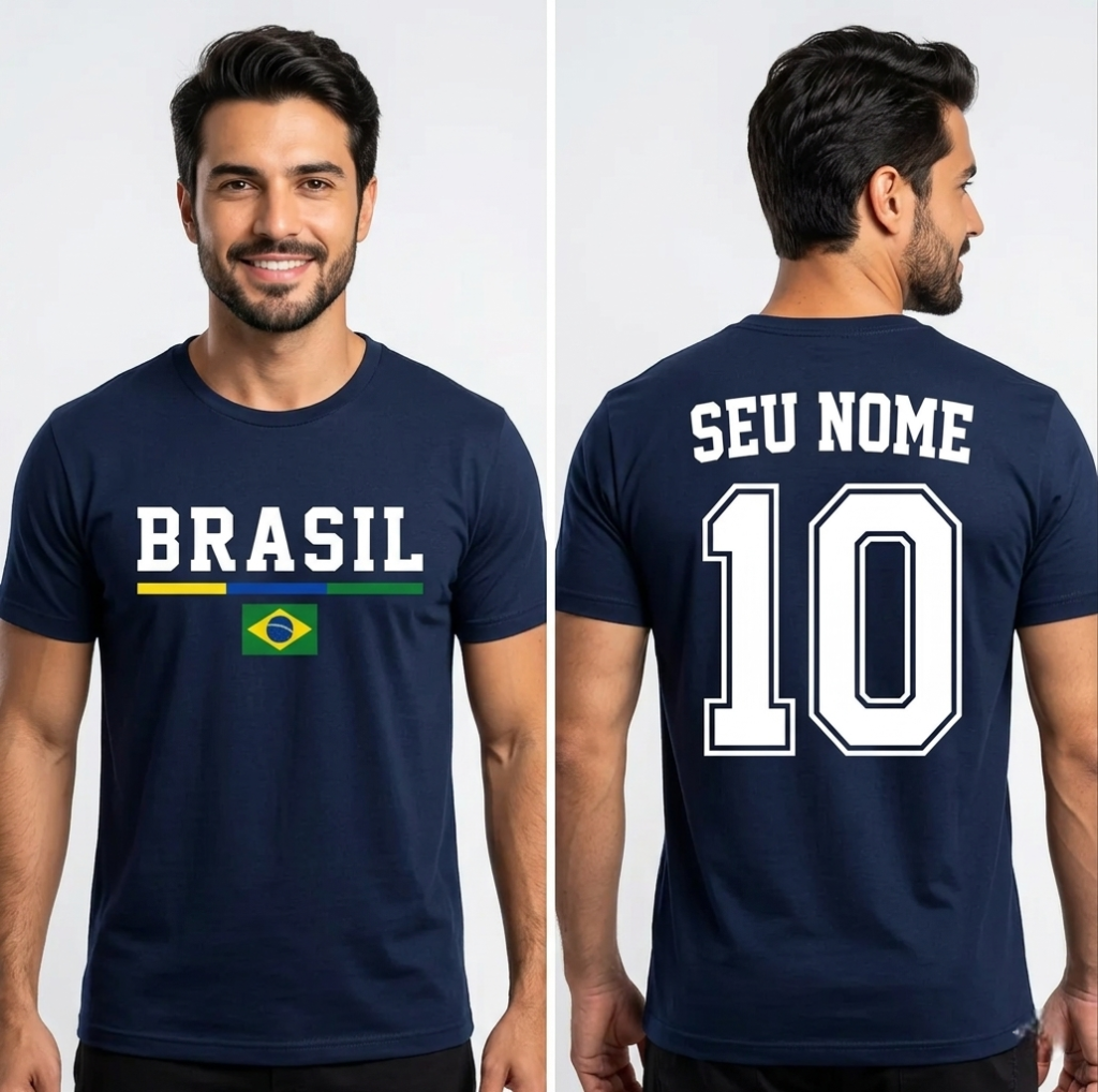 camisa brasil com nome, camisa seleção brasileira personalizada, camisa brasil algodão, camisa brasil mercado livre,