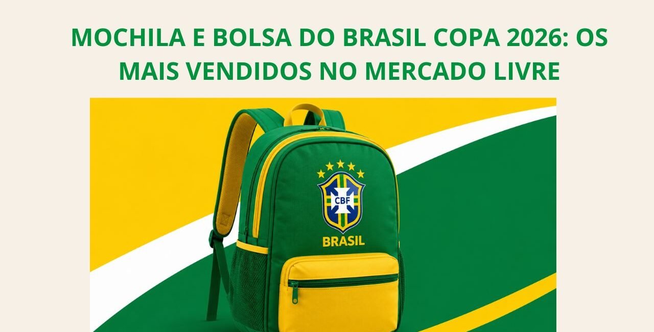 Mochila Bolsa do Brasil Copa cores verde e amarela