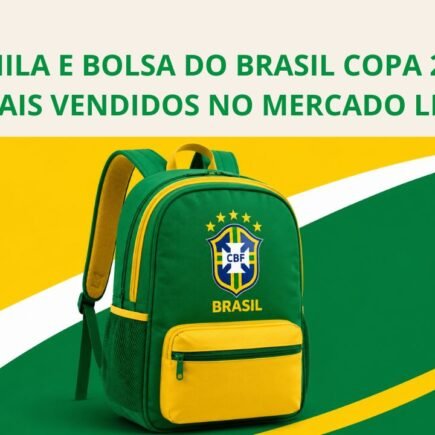 Mochila Bolsa do Brasil Copa cores verde e amarela
