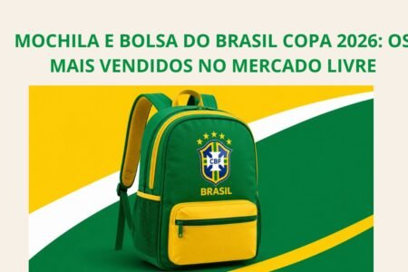 Mochila Bolsa do Brasil Copa cores verde e amarela